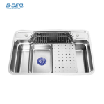 B-Gem - CPH - CHẬU BÁN NGUYỆT INOX 304 - CÔNG NGHỆ LINEN