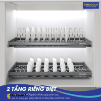 Giá Bát Cố Định Nan Oval EUROGOLD Inox SUS304 Cao Cấp 