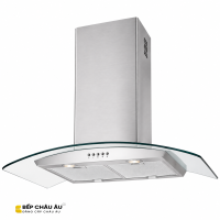 Máy Hút Mùi Đảo KAFF KF-IS90GH Kính Cong Inox 90cm, Công Suất 1200m³/h