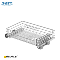 GIÁ BÁT ĐĨA NAN DẸT INOX 304 CAO CẤP, HỆ DẪN HƯỚNG CHỐNG RUNG BGKC02A