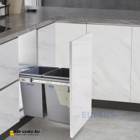 THÙNG ĐỰNG RÁC 2 NGĂN E.30 LẮP ÂM TỦ