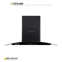 Máy Hút Mùi Kocher K-229V Kính Cong 70/90cm – Hút 1550m³/h, Booster 1850m³/h, Ultra Swing Siêu Êm