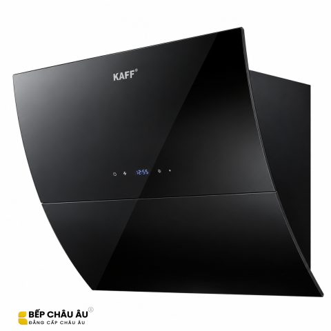 Máy Hút Mùi KAFF KF-LUX-AT70H-BK / AT90H-BK Kính Vát Cong Tự Động