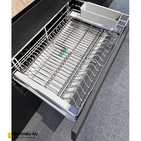 Kệ Đựng Bát Đĩa Mix Oval Inox 304 GROB