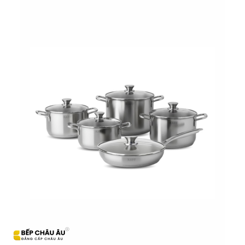 Bộ Nồi Inox KAFF KF-ST005FR – 5 Món 10 Thứ, Đáy 5 Lớp