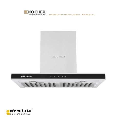 Máy Hút Mùi Köcher K-225C PRO 70cm/90cm – Chữ T Cao Cấp, Hút 1400m³/h, Ultra Swing Siêu Êm