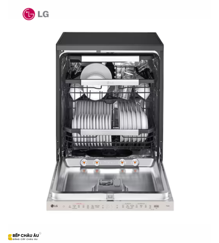 Máy Rửa Bát LG LDT14BGA3 14 Bộ – QuadWash TrueSteam, Sấy Hé Cửa, Inverter, Wi-Fi ThinQ