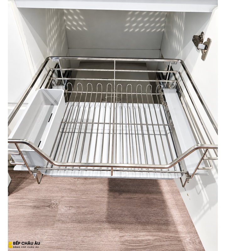 Kệ Đựng Xoong Nồi Nan Vuông Inox SUS304 Xước Mờ GROB