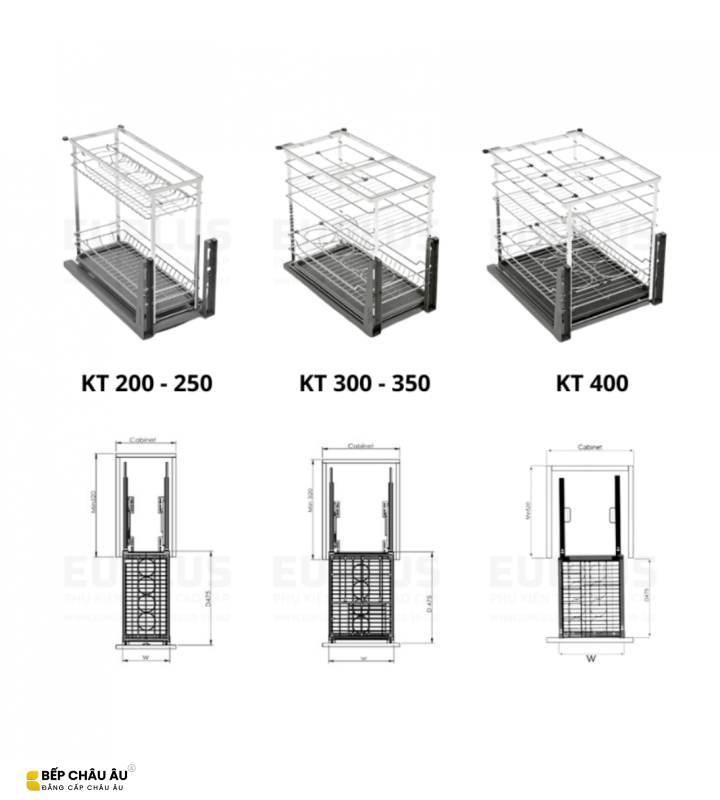 KỆ ĐỰNG GIA VỊ NAN DẸT INOX 304  Euplus EV bề mặt điện hóa Inox 304