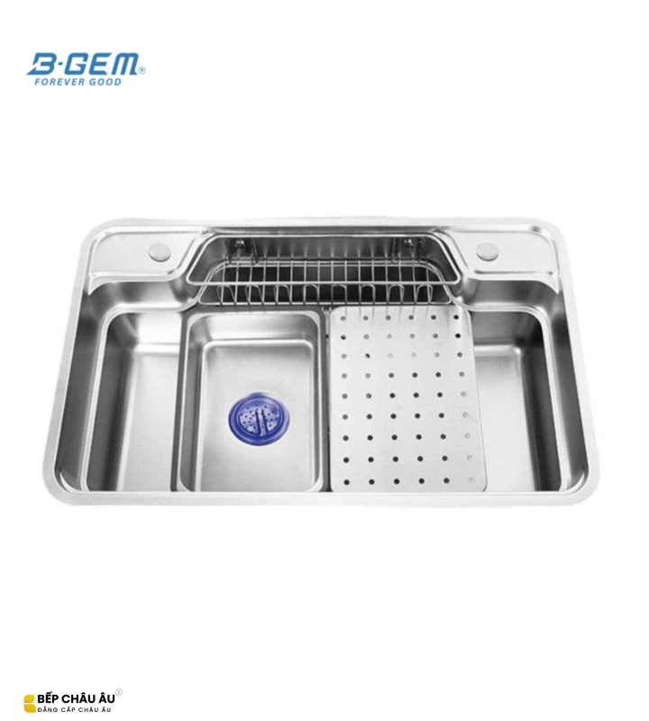 B-Gem - CPH - CHẬU BÁN NGUYỆT INOX 304 - CÔNG NGHỆ LINEN