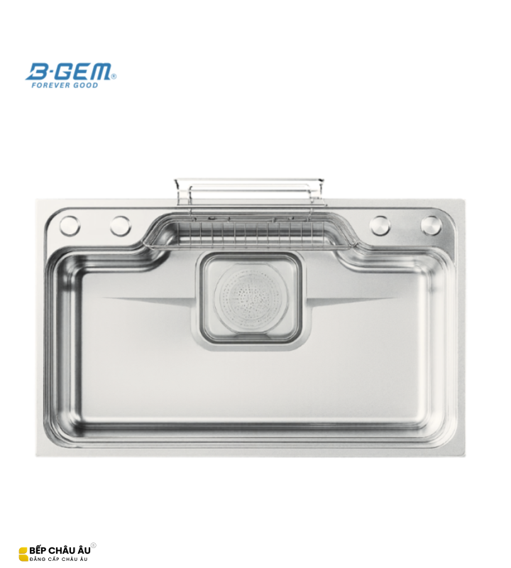 B-Gem - AMC - CHẬU 1 HỘC INOX 304 CÔNG NGHỆ LINEN