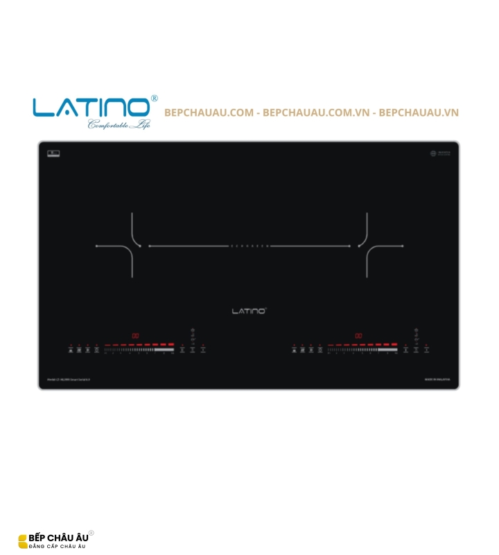 Bếp Từ Đôi Latino LT-ML999I Smart Serial 8.0 Malaysia – Inverter, Booster, Kính ELCD Platinum Ceramic