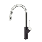 Vòi rửa bát rút dây Konox Ponte Black