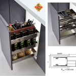 Giá đựng chai lọ-Dao thớt inox hộp Fulco FC17